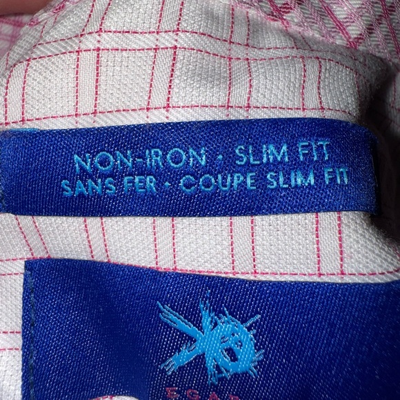 Egara Slim Fit Gingham Button Up Dress Shirt - Picture 8 of 10